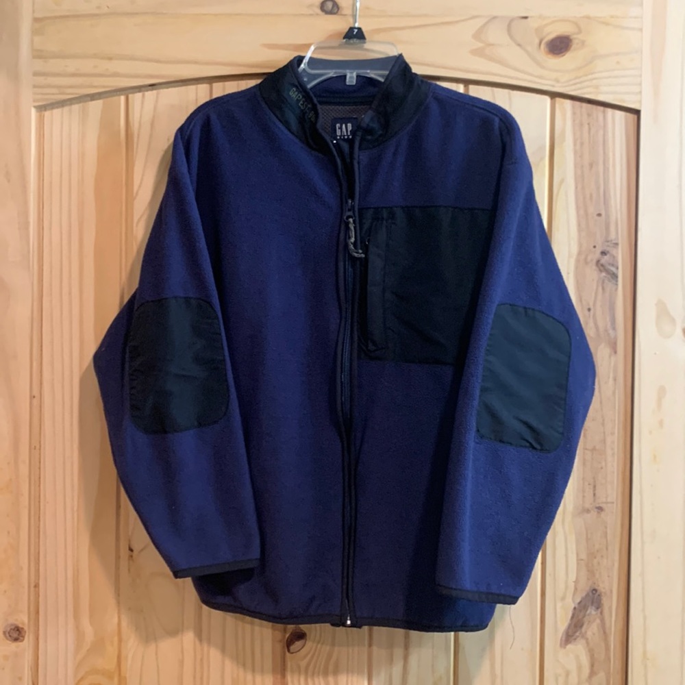 Gap Kids size large (10) jacket, Navy blue with black trim